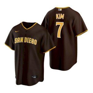 MLB Padres 7 Kim Brown Nike Cool Base Men Jersey MLB Padres 7 Kim Brown Nike Cool Base Men Jersey