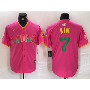 MLB Padres 7 Kim Pink Nike Cool Base Men Jersey MLB Padres 7 Kim Pink Nike Cool Base Men Jersey