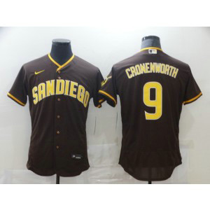 MLB Padres 9 Cronenworth Brown Nike FlexBase Men Jersey MLB Padres 9 Cronenworth Brown Nike FlexBase Men Jersey