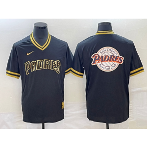 MLB Padres Blank Black Baseball Logo Nike Throwback Men Jersey MLB Padres Blank Black Baseball Logo Nike Throwback Men Jersey