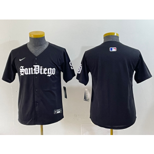 MLB Padres Blank Black Nike Cool Base Youth Jersey MLB Padres Blank Black Nike Cool Base Youth Jersey