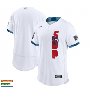 MLB Padres Blank White 2021 All-Star Flexbase Men Jersey MLB Padres Blank White 2021 All-Star Flexbase Men Jersey