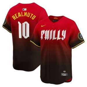 MLB Phillies 10 J.T. Realmuto Red 2024 City Connect Nike Cool Base Men Jersey MLB Phillies 10 J.T. Realmuto Red 2024 City Connect Nike Cool Base Men Jersey