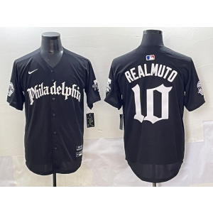 MLB Phillies 10 JT Realmuto Black New Nike Cool Base Men Jersey MLB Phillies 10 JT Realmuto Black New Nike Cool Base Men Jersey