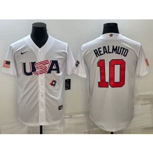 MLB Phillies 10 JT Realmuto White 2023 World Series Cool Base Men Jersey 1 MLB Phillies 10 JT Realmuto White 2023 World Series Cool Base Men Jersey 1