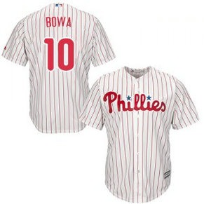 MLB Phillies 10 Larry Bowa White Cool Base Men Jersey MLB Phillies 10 Larry Bowa White Cool Base Men Jersey