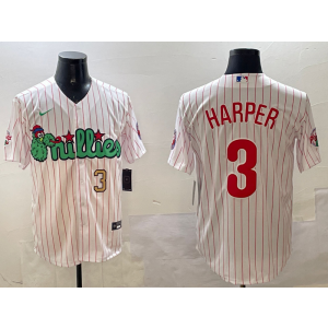 MLB Phillies 3 Bryce Harper White Nike Cool Base Men Jersey MLB Phillies 3 Bryce Harper White Nike Cool Base Men Jersey