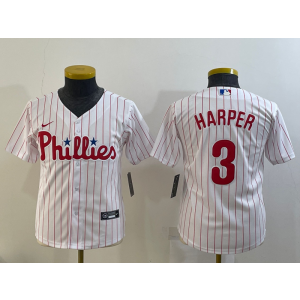 MLB Phillies 3 Bryce Harper White Nike Cool Base Women Jersey MLB Phillies 3 Bryce Harper White Nike Cool Base Women Jersey