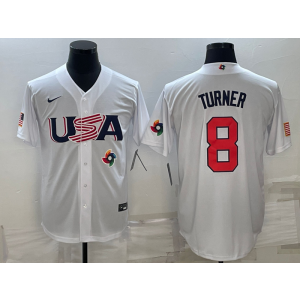 MLB Phillies 8 Trea Turner White 2023 World Series Cool Base Men Jersey MLB Phillies 8 Trea Turner White 2023 World Series Cool Base Men Jersey