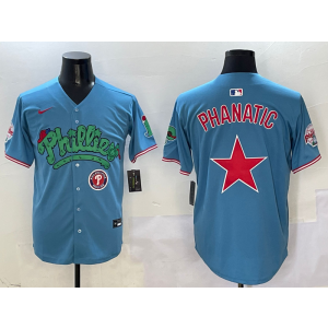 MLB Phillies Blank Blue Star Nike Cool Base Men Jersey MLB Phillies Blank Blue Star Nike Cool Base Men Jersey