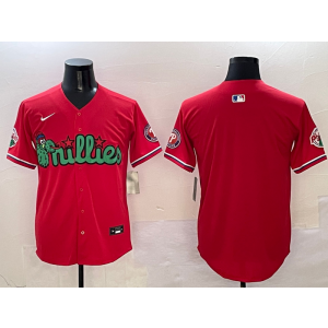 MLB Phillies Blank Red Nike Cool Base Men Jersey MLB Phillies Blank Red Nike Cool Base Men Jersey