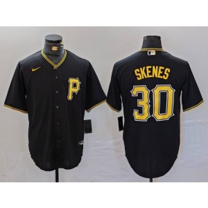 MLB Pirate 30 Paul Skene Black Nike Cool Base Men Jersey MLB Pirate 30 Paul Skene Black Nike Cool Base Men Jersey