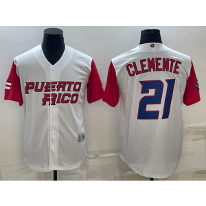 MLB Pirates 21 Roberto Clemente 2023 World Cup Cool Base Men Jersey MLB Pirates 21 Roberto Clemente 2023 World Cup Cool Base Men Jersey