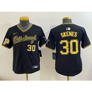 MLB Pirates 30 Paul Skene Black Nike Cool Base Youth Jersey MLB Pirates 30 Paul Skene Black Nike Cool Base Youth Jersey