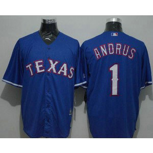 MLB Rangers 1 Elvis Andrus Blue New Cool Base Men Jersey MLB Rangers 1 Elvis Andrus Blue New Cool Base Men Jersey
