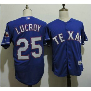 MLB Rangers 25 Jonathan Lucroy Blue Flexbase Men Jersey MLB Rangers 25 Jonathan Lucroy Blue Flexbase Men Jersey