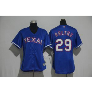 MLB Rangers 29 Adrian Beltre Blue Cool Base Women Jersey MLB Rangers 29 Adrian Beltre Blue Cool Base Women Jersey