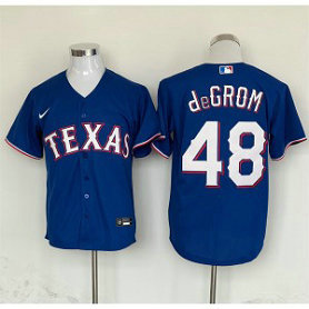 MLB Rangers 48 Jacob DeGrom Blue Nike Cool Base Men Jersey MLB Rangers 48 Jacob DeGrom Blue Nike Cool Base Men Jersey