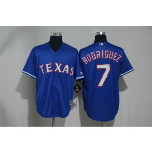 MLB Rangers 7 Ivan Rodriguez Blue New Cool Base Men Jersey MLB Rangers 7 Ivan Rodriguez Blue New Cool Base Men Jersey