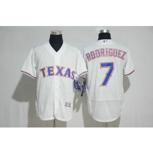 MLB Rangers 7 Ivan Rodriguez White FlexBase Men Jersey MLB Rangers 7 Ivan Rodriguez White FlexBase Men Jersey