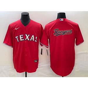 MLB Rangers Blank Red Baseball Logo Nike Cool Base Men Jersey MLB Rangers Blank Red Baseball Logo Nike Cool Base Men Jersey