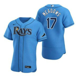 MLB Rays 17 Austin Meadows Blue Nike FlexBase Men Jersey MLB Rays 17 Austin Meadows Blue Nike FlexBase Men Jersey