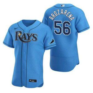 MLB Rays 56 Randy Arozarena Blue Nike FlexBase Men Jersey MLB Rays 56 Randy Arozarena Blue Nike FlexBase Men Jersey