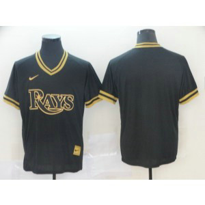 MLB Rays Blank Black Gold Nike Cooperstown Legend V Neck Men Jersey MLB Rays Blank Black Gold Nike Cooperstown Legend V Neck Men Jersey
