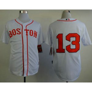 MLB Red Sox 13 Hanley Ramirez New White Cool Base Men Jersey