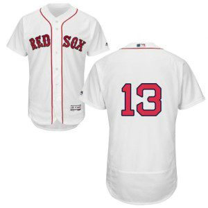 MLB Red Sox 13 Hanley Ramirez White Flexbase Men Jersey