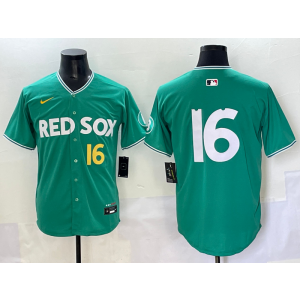 MLB Red Sox 16 Duran Green 2025 City Connect Nike Cool Base Men Jersey