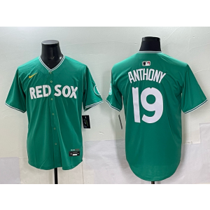 MLB Red Sox 19 Anthony Green City Nike Cool Base Men Jersey