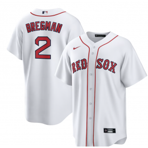 MLB Red Sox 2 Alex Bregman White Nike Cool Base Men Jersey