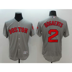 MLB Red Sox 2 Xander Bogaerts Grey Flexbase Men Jersey