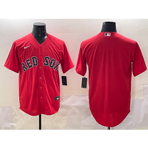 MLB Red Sox Blank Red Nike Cool Base Men Jersey