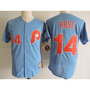 MLB Reds 14 Pete Rose Blue Cooperstown Collection Men Jersey MLB Reds 14 Pete Rose Blue Cooperstown Collection Men Jersey