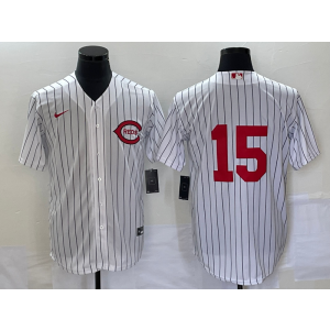 MLB Reds 15 White Field of Dreams Nike Cool Base Men Jersey MLB Reds 15 White Field of Dreams Nike Cool Base Men Jersey