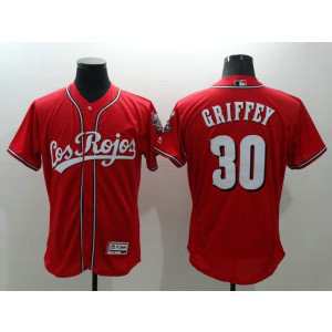 MLB Reds 30 Ken Griffey Jr. Red Alternate Flexbase Men Jersey MLB Reds 30 Ken Griffey Jr. Red Alternate Flexbase Men Jersey