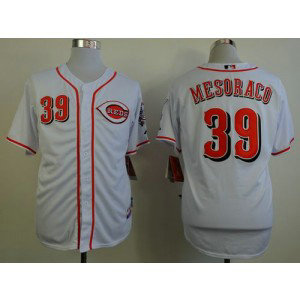 MLB Reds 39 Devin Mesoraco White Cool Base Men Jersey MLB Reds 39 Devin Mesoraco White Cool Base Men Jersey