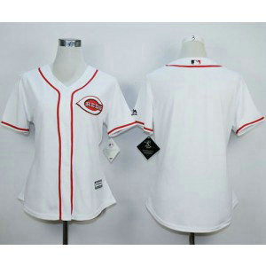 MLB Reds Blank White Home Women Jersey MLB Reds Blank White Home Women Jersey