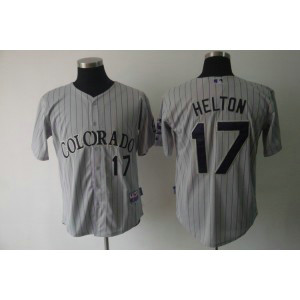 MLB Rockies 17 Todd Helton Grey Cool Base Men Jersey MLB Rockies 17 Todd Helton Grey Cool Base Men Jersey