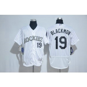 MLB Rockies 19 Charlie Blackmon White Flexbase Men Jersey MLB Rockies 19 Charlie Blackmon White Flexbase Men Jersey
