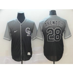 MLB Rockies 28 Nolan Arenado Gray Drift Fashion Men Jersey MLB Rockies 28 Nolan Arenado Gray Drift Fashion Men Jersey