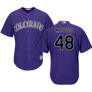 MLB Rockies 48 German Marquez Purple Cool Base Men Jersey MLB Rockies 48 German Marquez Purple Cool Base Men Jersey