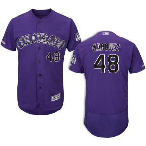 MLB Rockies 48 German Marquez Purple Flex Base Men Jersey MLB Rockies 48 German Marquez Purple Flex Base Men Jersey