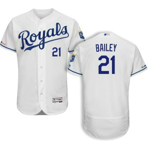 MLB Royals 21 Homer Bailey White Flexbase Men Jersey
