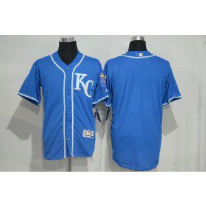 MLB Royals Blank Blue Flexbase Men Jersey