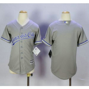 MLB Royals Blank Grey Cool Base Youth Jersey MLB Royals Blank Grey Cool Base Youth Jersey