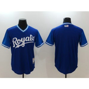 MLB Royals Blank Majestic Royal 2017 Players Weekend Men Jersey