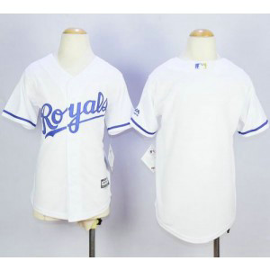 MLB Royals Blank White Cool Base Youth Jersey MLB Royals Blank White Cool Base Youth Jersey